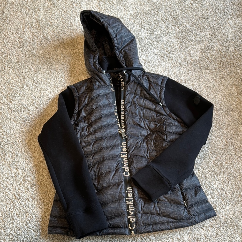 Calvin Klein Black Quilted Jacket:L